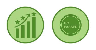 Reputation Management and QC Passed Icon vector