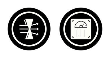 Dispersion and Weight Scale Icon vector