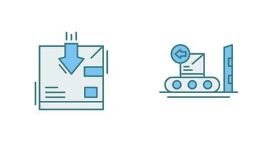 return and delivery Icon vector