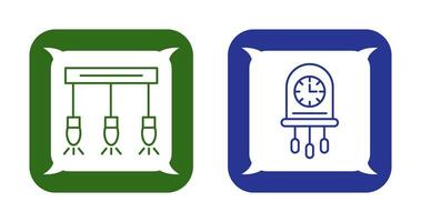 Light and Clock Icon vector