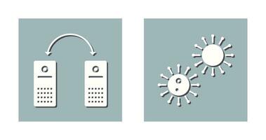 virus and network files  Icon vector