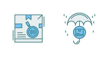 tracking code and protection Icon vector