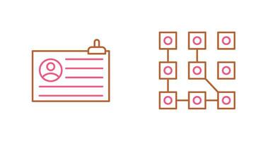Account and Pattern Icon vector