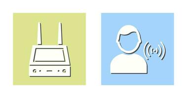 router and signal  Icon vector