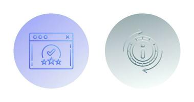 rating and refresh  Icon vector