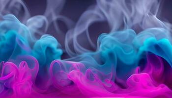 Smok texture of trendy abstract background. Creative flowing dynamic smoky wave. AI generative. photo