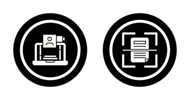 Video Call and Scan Icon vector