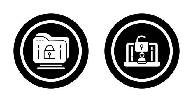 Folder and Access Icon vector