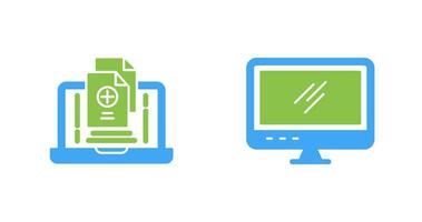 Screen and Add Icon vector