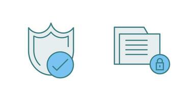 Protection and Data Security Icon vector