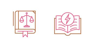 Law and Electricity Icon vector