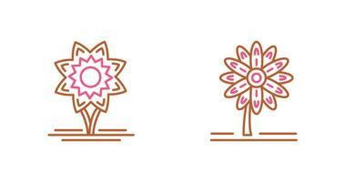 Daffodil and Daisy Icon vector