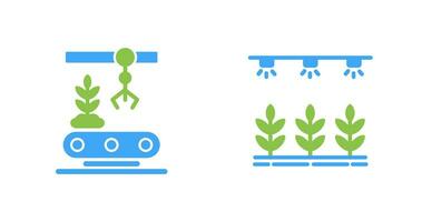 Conveyor and Irrigation  Icon vector