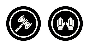 Axe and Glove Icon vector