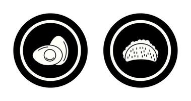 Egg and Tacos Icon vector