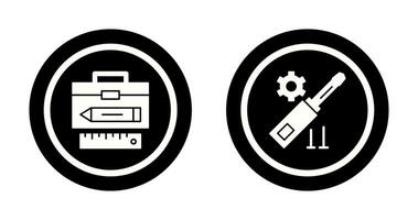 Geometry and Gear Icon vector