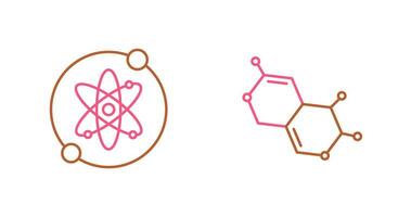 Proton and Molecule Icon vector