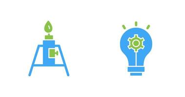 Burner and Idea Icon vector