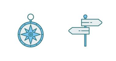 Compass and Direction Icon vector