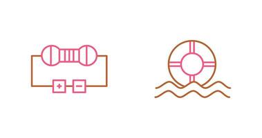 Resistor and  Float Icon vector