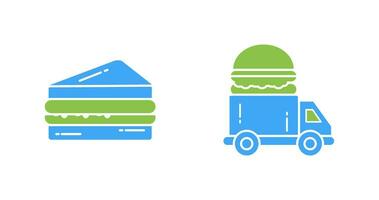 Sandwich and Fast Food Icon vector