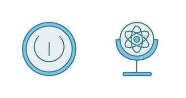 Gyroscope and Power Icon vector