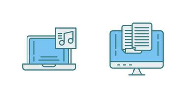 Music and Paste Icon vector