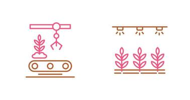 Conveyor and Irrigation  Icon vector