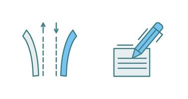 Way and Pen Icon vector