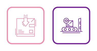 return and delivery Icon vector