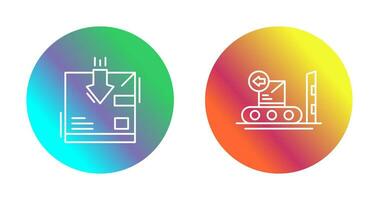 return and delivery Icon vector
