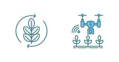 Agronomy and Smart Farm Icon vector