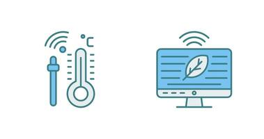 Hydroponic and Technology Icon vector