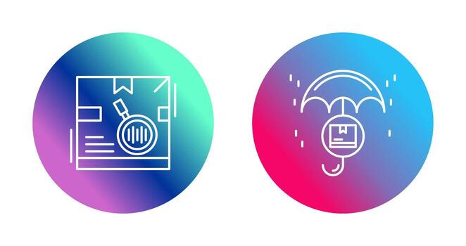 tracking code and protection Icon vector