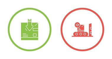 return and delivery Icon vector