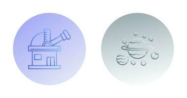 observatory and planets Icon vector