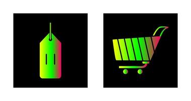 deals and shopping cart Icon vector