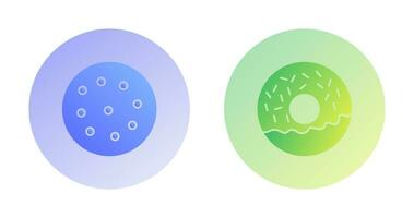 cookie and doughnut Icon vector