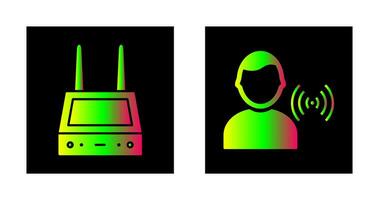 router and signal  Icon vector