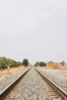 Scenic rail road view photo