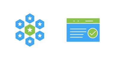 reputaion management and qc passed  Icon vector