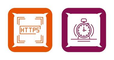 https y alarma icono vector