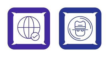 Internet and Spy Icon vector