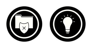 vulnerable folders and innovatives idea Icon vector