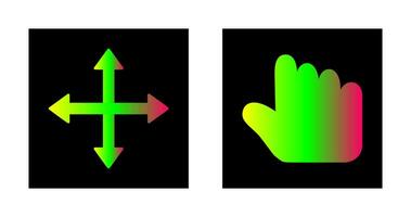 move and hold Icon vector