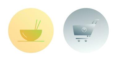 food and cancel order Icon vector