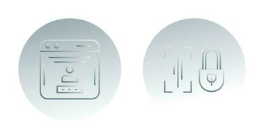 Voice Lock and Password Icon vector