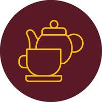 Tea Set Vector Icon