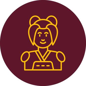 icono de vector de mujer