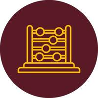 icono de vector de ábaco